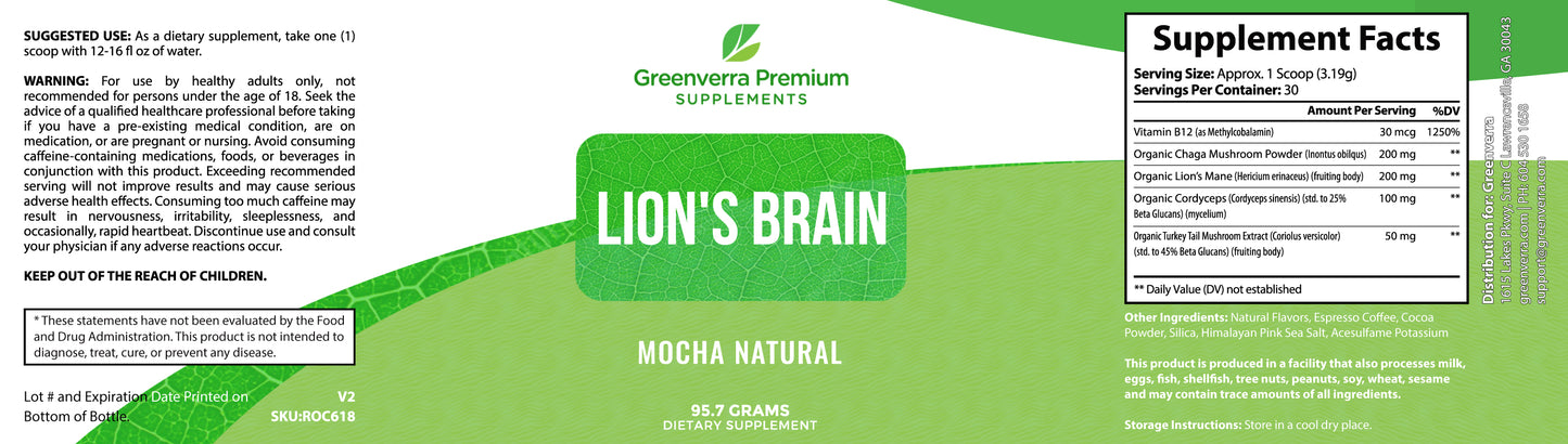 Lions Brain Organic Mushrooms Coffee