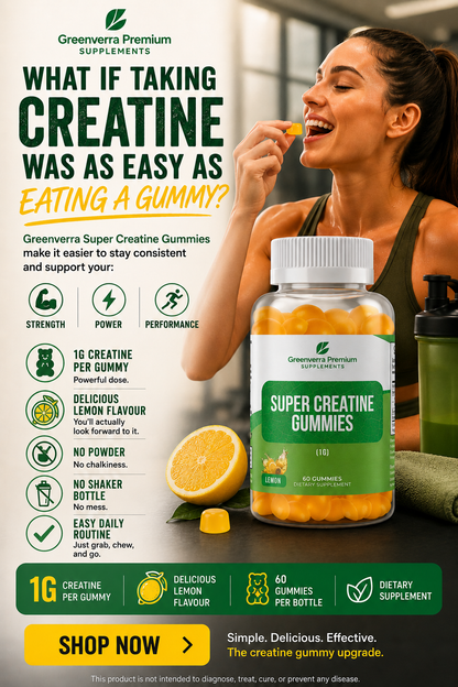 Super Creatine Gummies — Strength, Power & Performance in Every Bite