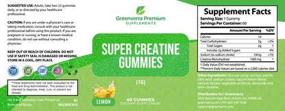 Super Creatine Gummies — Strength, Power & Performance in Every Bite