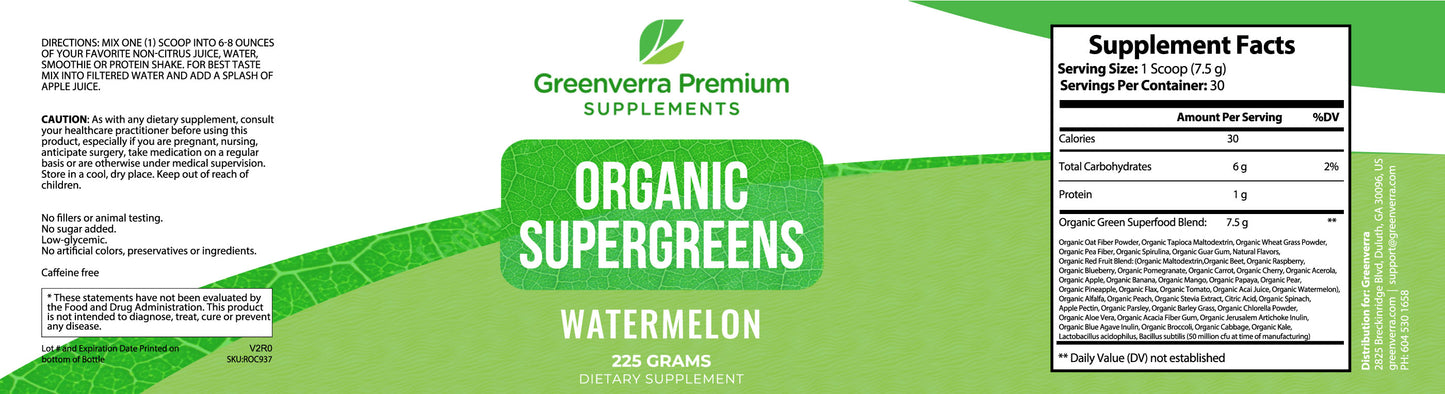 Organic Supergreens